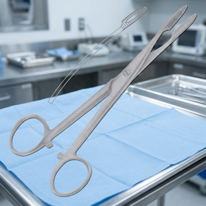 กรรไกรผ่าตัดแบบโค้ง Gross Maier Manual Dressing Forceps ผลิตจากสแตนเลสสตีล เกรด I ได้รับการรับรองมาตรฐาน CE - Product Image 4