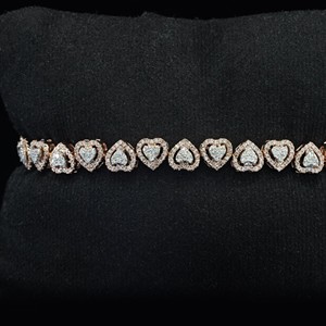 Customized Luxury 925 Sterling <b>Silver</b> <b>Charm</b> <b>Bracelet</b> VVS Moissanite Diamond Hip Hop Style IGI Certified Men Women's Gift - Product Image 5