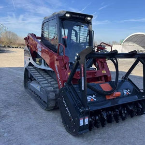 Chargeuse compacte certifiée Takeuchi avec broyeur forestier TL12V2 TL6R Chargeuse sur chenilles 5 tonnes pour le défrichement et la construction - Product Image 1
