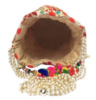 Sacs Potli faits à la main artisanaux Sac à main brodé pour cadeaux de mariage pour femmes du fabricant indien au prix le plus bas