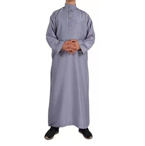 Toutes les couleurs ou tailles disponibles Meilleure qualité Coton islamique Hommes Robe Hommes Arabie Saoudite Design Long Vêtements Musulmans Hommes Thobe - Product Image 3