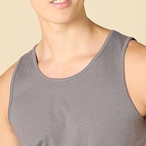 Vente en gros OEM débardeurs gris de haute qualité avec logo personnalisé pour hommes gilets côtelés respirants décontractés fabriqués par le sport habillé - Product Image 4