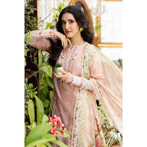 Colección de Telas Elaf Premium Forever Blush - Tela de Algodón Chikankari Bordada para Salwar Kameez, Choli, Lehenga Choli - EEC-1A TC-1617 - Product Image 3