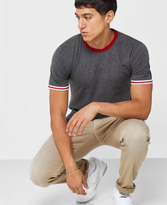 T-shirt vierge en gros en vrac personnalisé 100% coton T-shirt impression logo pour hommes t-shirts unis imprimés blanc noir t-shirts - Product Image 2