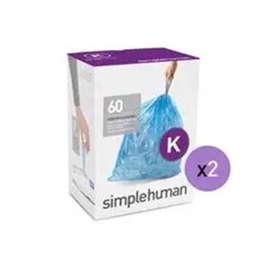 Bolsas de Basura simplehuman Code K Custom Fit con Cordón, en Paquetes Dispensadores, 100 Unidades, 35-45 Litros / 9.2-12 Galones, Blancas - Product Image 2