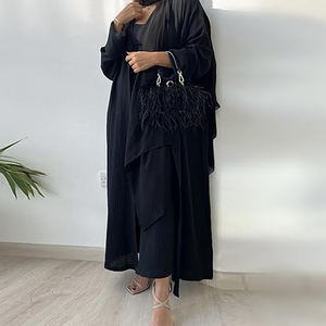 Casual 3 Piece Suit Dress for Ladies Casual Summer Wear Women Formal Dresses Khimar Breathable Thobe V <b>Neck</b> 2025 - Product Image 3