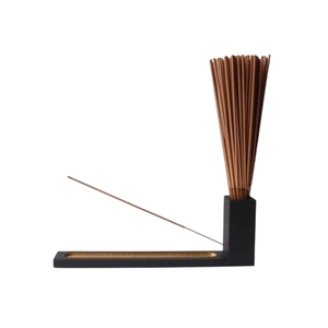 Stylish Wooden <b>Incense</b> <b>Holder</b> with Ash Catcher Natural Color Round Shape Ramadan EID Home Fragrance <b>Incense</b> <b>Stick</b> <b>Holder</b> - Product Image 1