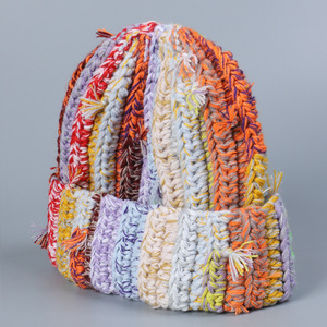 Chapeau beanie en acrylique tricoté avec logo personnalisé, patchs de mode, tissage, chaud pour l'hiver, lettre de caractère en laine gratuite - Product Image 4