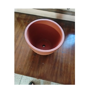 Macetas Cuadradas de Terracota Esmaltada Hechas a Mano con Platillos, Macetas de Arcilla Indias para Plantas de Jardín y Suculentas - Product Image 3