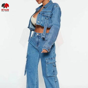 Veste en jean élégante pour femmes pour tenues décontractées avec col classique et design à manches longues confortable - Product Image 5