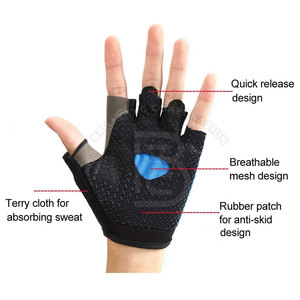 Gants en néoprène respirants 2026, nouvelle collection, taille personnalisée, faible MOQ, pour la musculation et l'haltérophilie - Product Image 2