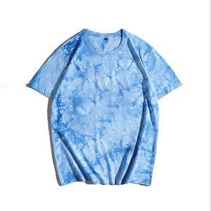 เสื้อยืดผู้ชายลายพิมพ์โลโก้ตามสั่ง ฤดูร้อน คุณภาพสูง ผ้าฝ้าย 100% จากผู้ผลิต ลายมัดย้อมและลายกราฟิกเอเลี่ยน ทรงหลวม - Product Image 1