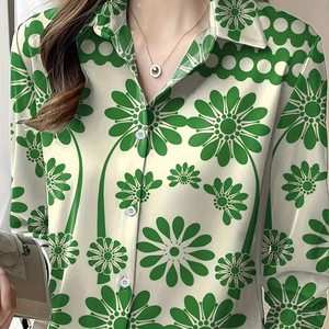 100% Organic Cotton Wholesale Shirt New Stylish Long Sleeves Breathable Women's Shirts Custom Casual High Quality Shirts - Product Image 5