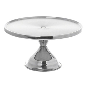 Set of 3 Bell Shaped Cloches With Glass Lid and Round Shaped Mango <b>Wooden</b> Base for <b>Cakes</b> With Sizes 6 4.5 and 4 Inches - Product Image 3