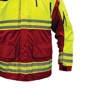 Veste de travail d'hiver haute visibilité pour hommes, meilleure vente, veste de sécurité en coton/polyester imperméable avec logo personnalisable - Product Image 4