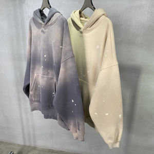 New Style <b>Vintage</b> Acid Wash Dyeing Custom Embroidered Printed Heavyweight Men's Boys Blank Winter Oversized Fleece Hoodies - Product Image 4