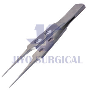 Hoskins Single-Use Ophthalmic Surgical Instruments Top-Of-Our Production Stainless Steel Notched Forceps Manual <b>Clip</b> Type - Product Image 4