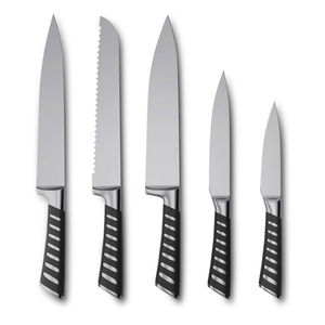 Elegante Juego de Cuchillos de Cocina Hechos a Mano para Uso Doméstico y en Restaurantes, Juego de Cuchillos de Chef de Acero Inoxidable Duradero, Peso Equilibrado, Tres Piezas - Product Image 1
