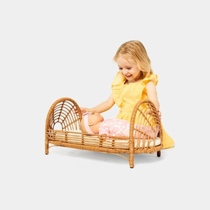 Cama de muñeca de ratán de granja ecológica hecha a mano cama de alta calidad para muñecas reborn al por mayor buen precio de la fábrica de Vietnam - Product Image 6