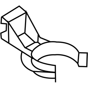 HETTICH Black <b>Plastic</b> Baseboard Trim Holder with Clip 70 mm Screw Mounting Pack Size 10-<b>Shelf</b> Grip Liners - Product Image 1