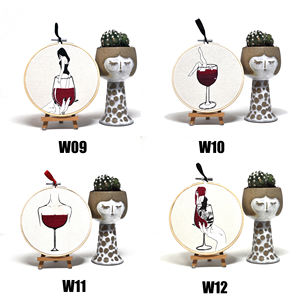 Arte de Bordado Moderno para Amantes del Vino 10/15cm - Product Image 4