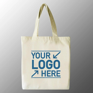 Personalized Custom Logo Cotton Tote <b>Bag</b> with <b>Long</b> Handle Durable Eco Friendly <b>Bag</b> for Shopping Grocery and Everyday Use - Product Image 1