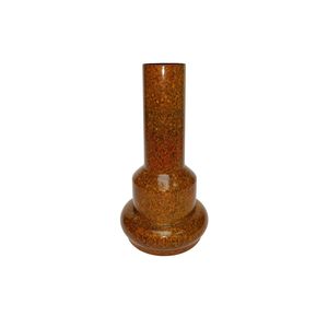 Florero Moderno de Metal en Capas con Acabado Óxido Moteado, Centro de Mesa Alto y Estrecho para Decoración del Hogar y Eventos de Boda - Product Image 1