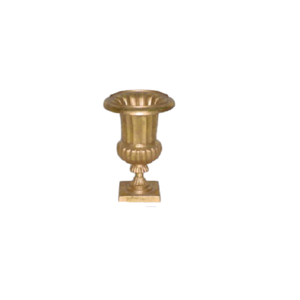 <b>Vintage</b> Antique Metal Garden Urns Round Shape With Pedestal for Outdoor Garden Decorative Modern Look Metal <b>Plants</b> <b>Pot</b> - Product Image 3