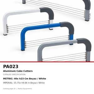Fida Sponge <b>Cake</b> <b>Cutter</b>, <b>Cake</b> <b>Cutter</b> Aluminum - White 40 - Product Image 4