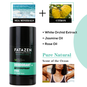 FATAZEN dermatologo testato <span class=keywords><strong>deodorante</strong></span> antiodorante Stick naturale profumo di cedro minerale di mare balsamo odore di <span class=keywords><strong>sudore</strong></span> OEM <span class=keywords><strong>deodorante</strong></span> - Product Image 6