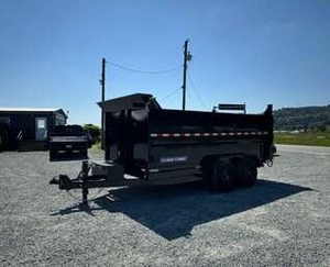 Remolque de descarga lateral alto telescópico 7x14 de alta calidad, remolque de descarga agrícola de 14,000lb a buen precio - Product Image 5