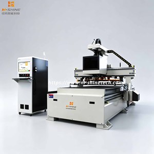 Routeur CNC automatique Jinan pour le travail du bois 1325, système LNC à onduleur de marque supérieure 7,5 kW, aspiration, usine chinoise M-Shine - Product Image 1