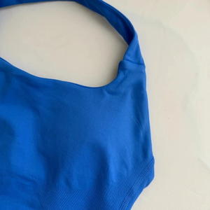 Brassières de yoga pour femmes sans couture à dos ouvert, hauts de sport sculptés à bretelles, hauts de sport rembourrés, veste de fitness, chemises d'entraînement à séchage rapide - Product Image 5