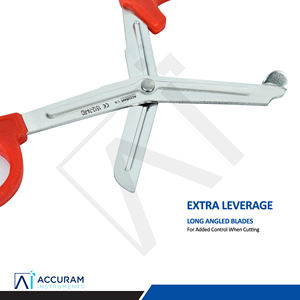 Tijeras para Trauma Médico, Tijeras para Vendajes de 14.5 cm, Acero Inoxidable, Punta Roma Angulada, Emergencia Quirúrgica, Hospital, Paramédicos, Enfermeras - Product Image 3