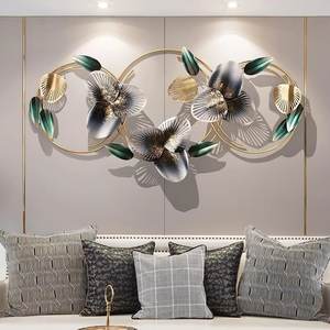 Art mural moderne en métal multicolore fait à la main Accessoires de décoration de salon Cadeaux du Nouvel An Arts muraux - Product Image 2