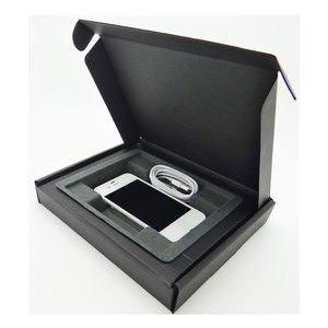 Impression personnalisée de luxe rigide pliable emballage en papier fermeture couvercle boîtes de téléphones mobiles prix de gros - Product Image 1