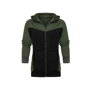 Ensemble de survêtement deux pièces pour homme, respirant, 100 % coton, avec logo personnalisé, motif uni, pour sports d'hiver, vente en gros - Product Image 3