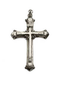 Laiton antique Jésus Croix Crucifix Église Autel Croix Pilier Base Décorations De Noël Jérusalem Église RC Modèle Fourniture - Product Image 6