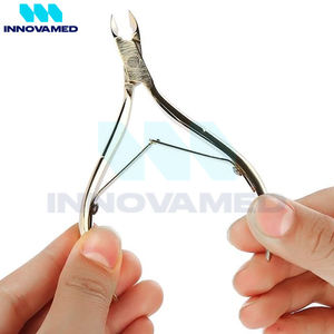 El mejor precio, el más nuevo, multifuncional, logotipo personalizado, estampado, acabado dorado, acero inoxidable, mandíbula ancha, apertura, dedo, eliminación de piel muerta - Product Image 2