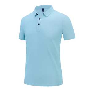 Promotional Custom Formal Knitted 100% <b>Polyester</b> <b>T</b>-<b>Shirts</b> Men Solid Color Quick Dry Breathable for Branding Uniforms Event - Product Image 2
