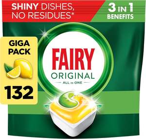 Tablettes lave-vaisselle Fairy All-In-1 en vrac, 132 tablettes, citron - Product Image 2