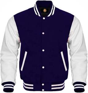 Meilleure vente personnalisée Bomber School Baseball Letterman Varsity Jacket Manches en cuir de vache Letterman Jacket Streetwear Jacket - Product Image 6