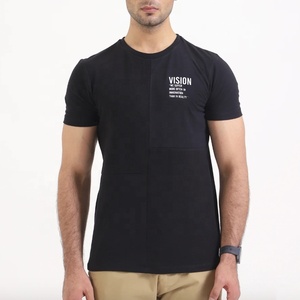 Haute qualité 100% coton hommes sérigraphié Slim Fit col rond 160g Jersey Premium Fitness T-Shirts Anti-boulochage Anti-rétrécissement - Product Image 5