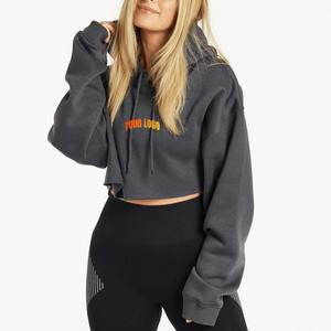 Sudadera con Capucha Corta para Mujer, Estilo Hip Hop, Holgada, Cómoda, Informal, para Gimnasio y Entrenamiento, Personalizable OEM - Product Image 1