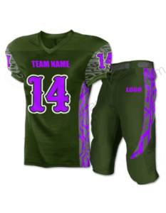 Meilleur prix 2025 – Ensemble uniforme de football américain pour adulte avec manches courtes, respirant, 100 % polyester, uniformes d'équipe personnalisables - Product Image 5