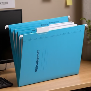 PAGNA Blue 240g/m DIN <b>A4</b> Personnel <b>Folder</b> with Organizational Imprint Desktop & Drawer Organizer - Product Image 3