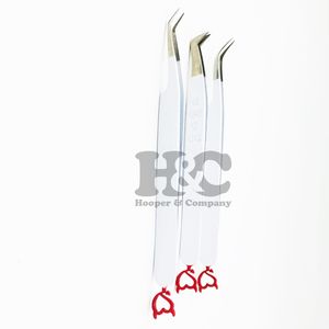 Pinzas Profesionales para Pestañas con Logotipo de Visón, Acero Inoxidable Sostenible, Punta Suave de Fibra, Precisión, Antimagnéticas - Product Image 5