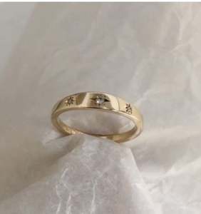 แหวนเงินแท้ตั้งดาวเครื่องประดับเงิน925ที่ทันสมัยสำหรับผู้หญิงงานแต่งงานที่สมบูรณ์แบบหรือสวมใส่ในชีวิตประจำวัน - Product Image 4