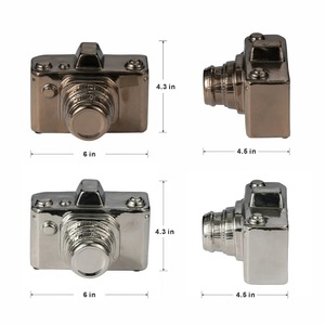 รูปปั้นกล้องโลหะแนววินเทจที่ได้แรงบันดาลใจจากการออกแบบทางศิลปะแบบย้อนยุคของสะสมที่ไม่เหมือนใครของตกแต่งบ้านของขวัญที่สมบูรณ์แบบสำหรับคนรักการถ่ายภาพ - Product Image 2