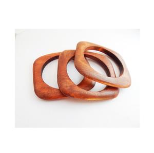 Bracelets en bois naturel imperméables offrant un confort léger, une durabilité longue durée, une finition polie, des couleurs personnalisées, bijoux pour femmes - Product Image 1